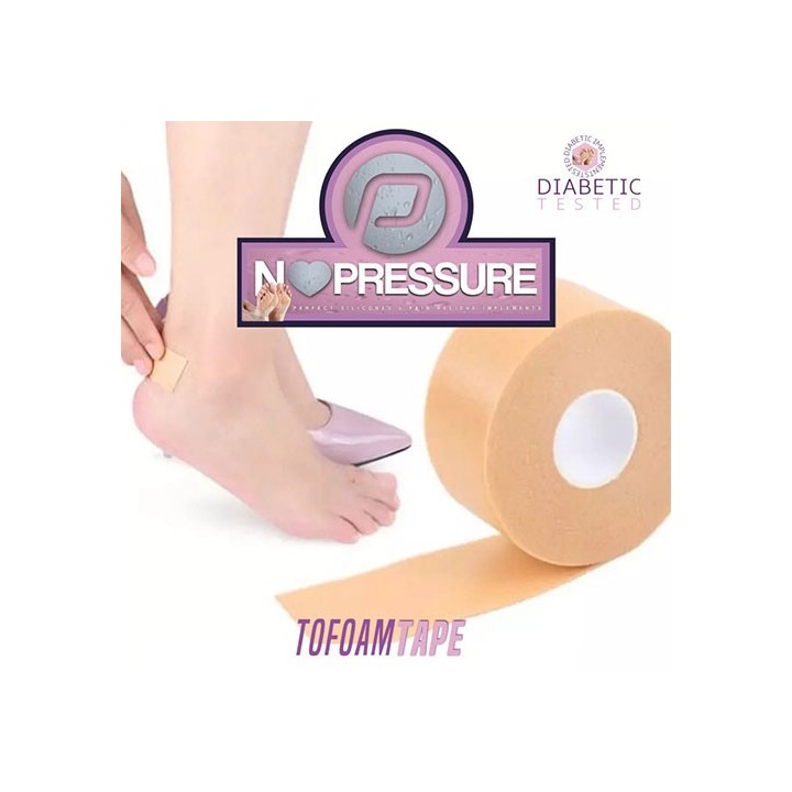 PClinic Tofoam Tape Rol 500cm x 2,5 cm Huidskleur