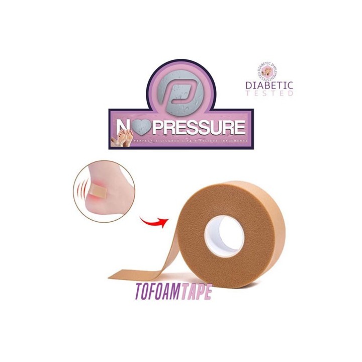 PClinic Tofoam Tape Rol 500cm x 2,5 cm Huidskleur