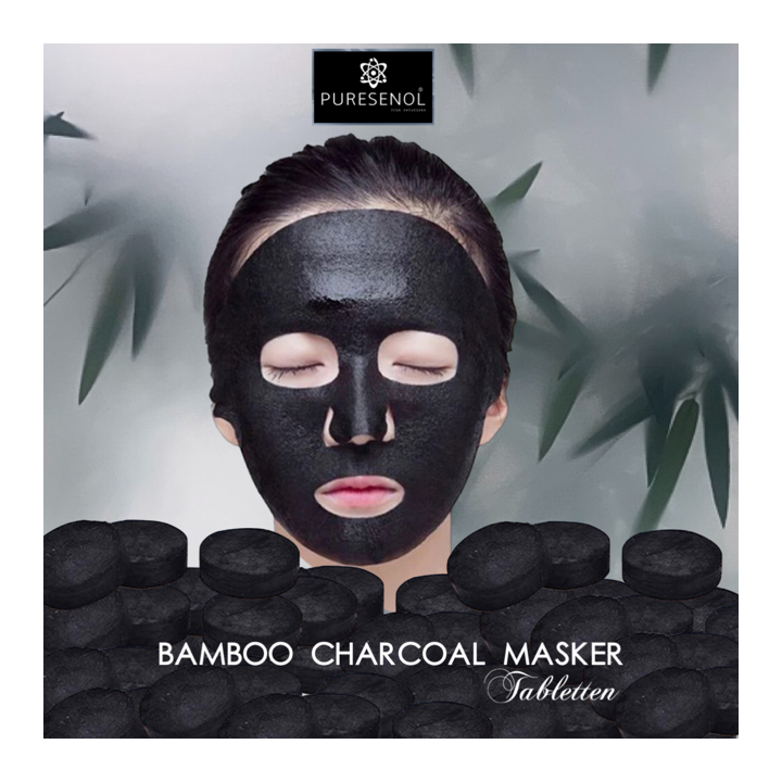 Puresenol Bamboo Charcoal Pil Masker Tablet
