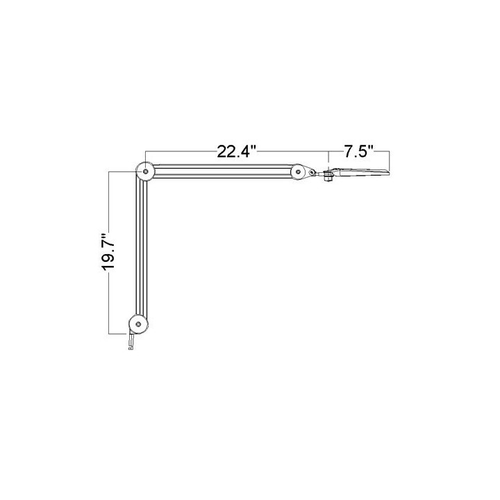 Loupelamp Luxo LFM LED – 5 Dioptrie