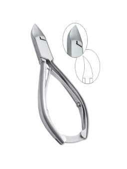 Nageltang Kobalt RVS gebogen bek 5"5