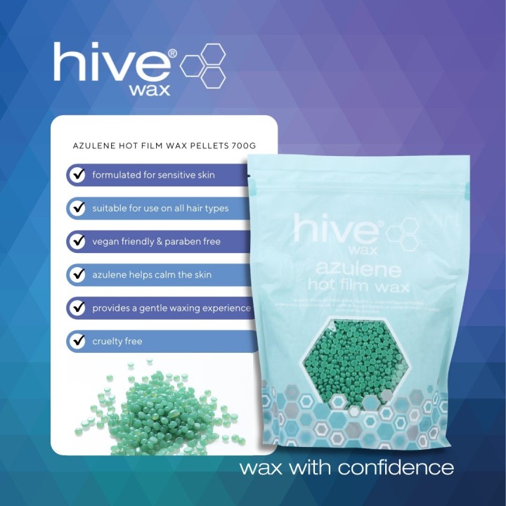 Hive Harskorrels Azuleen - Azulene Hot Film Wax Pellets | Beautywaves