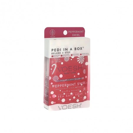 VOESH Pedi in a Box 4 Step - Peppermint Swirl