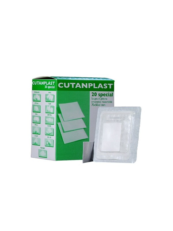 Cutanplast bloedstelpende plak 70x50x10mm