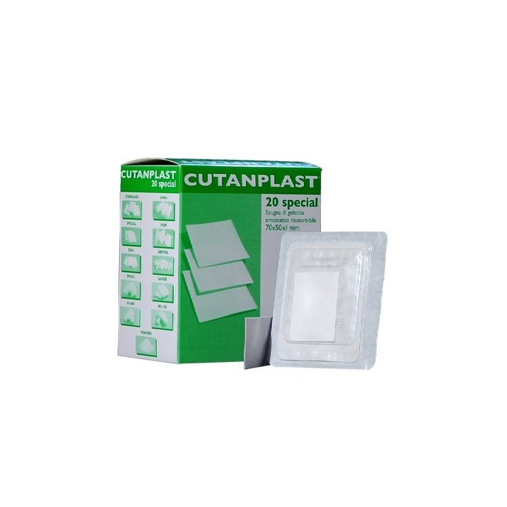 Cutanplast bloedstelpende plak 70x50x10mm