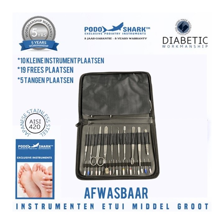 Pedicure Instrumenten Etui podoshark