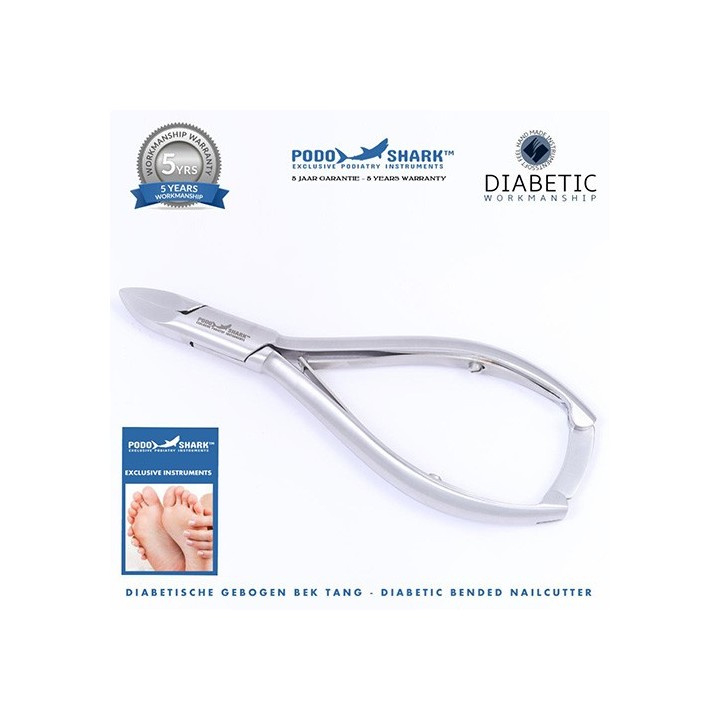 Nageltang gebogen bek voor diabetici 14 cm