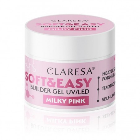 Claresa Soft and Easy Buildergel Milky Pink 12 g