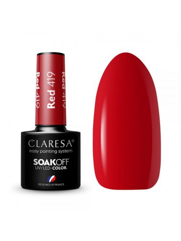 Claresa UV/LED Gellak Red419 - 5ml