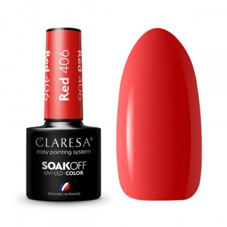 Claresa UV/LED Gellak Red406 - 5ml