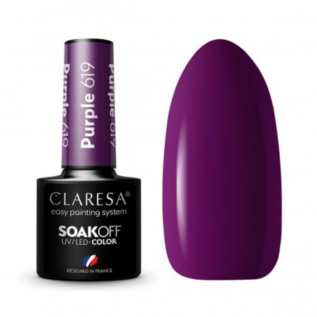 Claresa UV/LED Gellak Purple 619 - 5ml