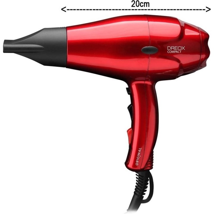 Haardroger Dreox Compact 2000W Metallic Red