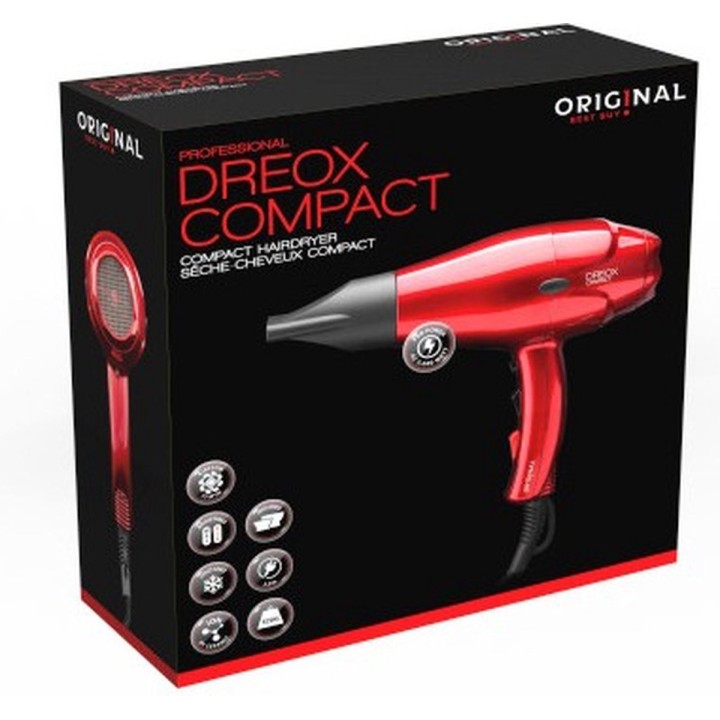 Dreox Föhn Compact 2000W Metallic Red