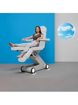 Behandelstoel Pedicure B-light Wit 3 motoren en led