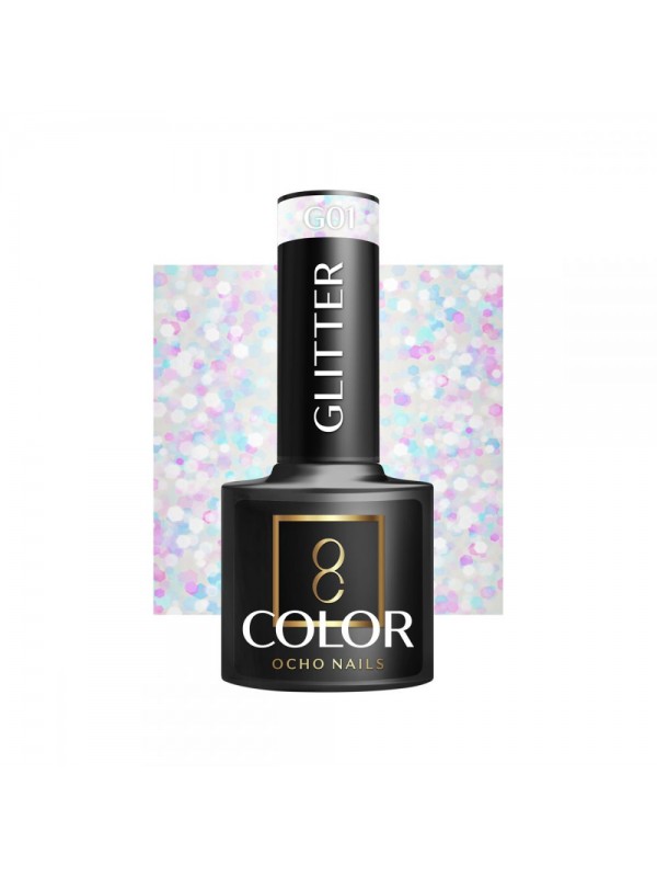 OCHO NAILS Glitter Gellak G01 -5 gr