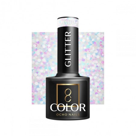 OCHO NAILS Glitter Gellak G01 -5 gr