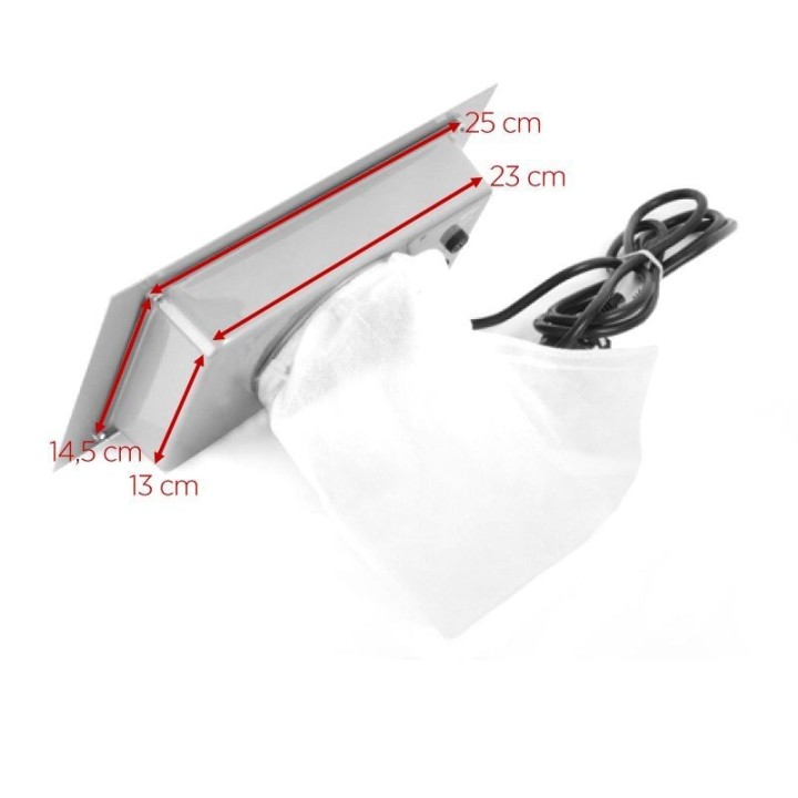 Inbouw stofafzuiging Momo S-41 zilver