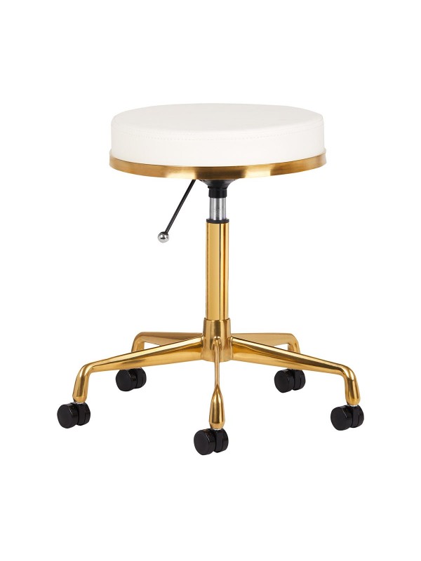 Tabouret goud wit H4