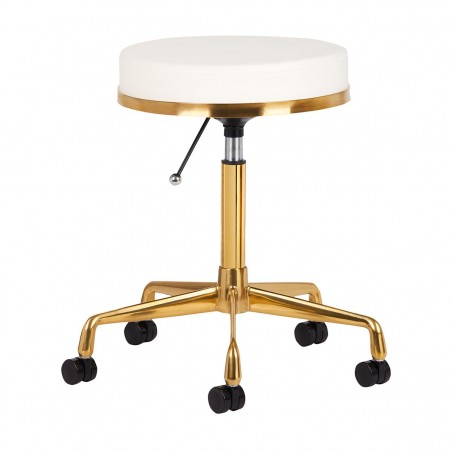 Tabouret goud wit H4