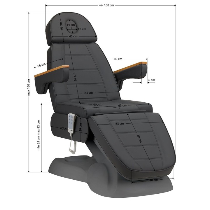 Behandelstoel Sillon Lux 3 motoren grijs