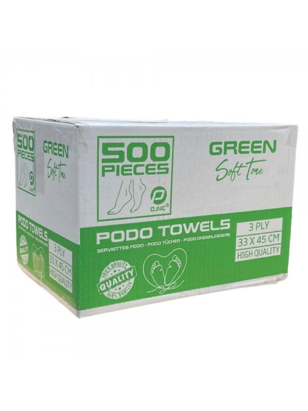 Dental Podo Towels Pclinic groen doos 500 st