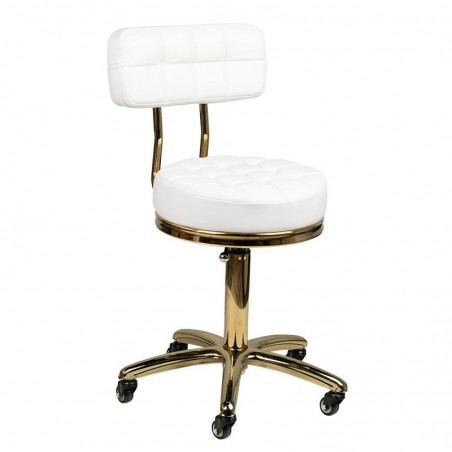 Tabouret AM-961 Goud Wit