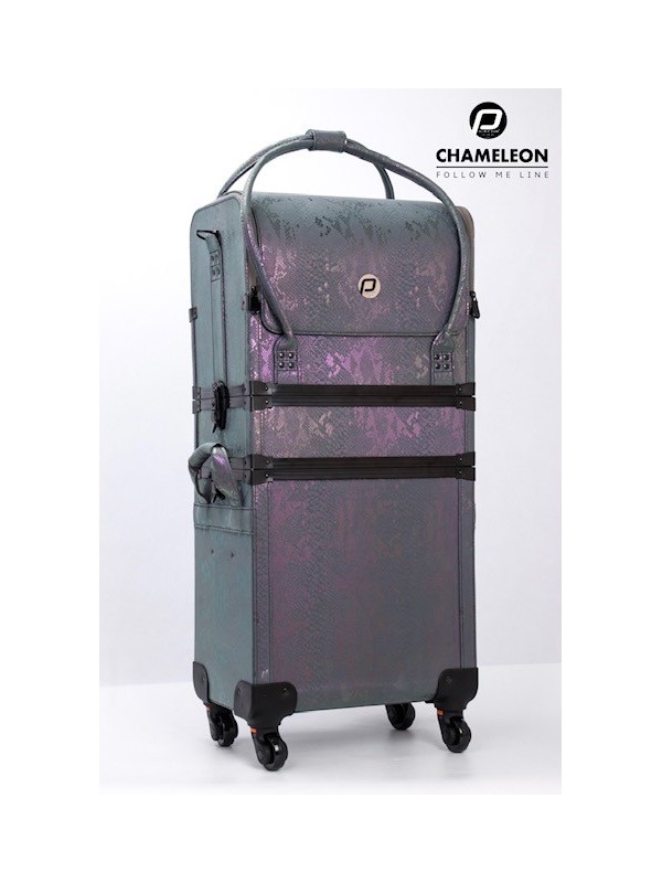 CHAMELEON PURPLE VISAGIE KOFFER CLINIC CLUB FOLLOW ME LINE HOOG ZEER LUXE MODEL