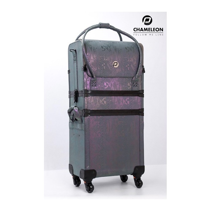 CHAMELEON PURPLE VISAGIE KOFFER CLINIC CLUB FOLLOW ME LINE HOOG ZEER LUXE MODEL