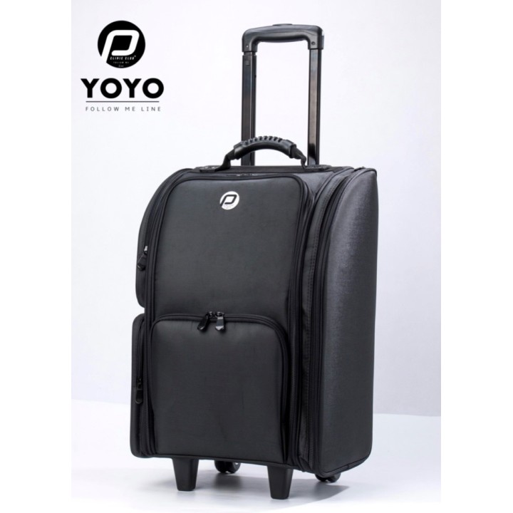 Clinic Club Yoyo Nylon Visagie koffer Zwart met Trolley