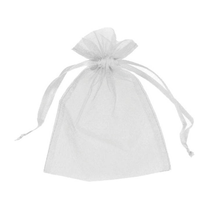 Organza zakjes 10 stuks - Wit 10x15cm