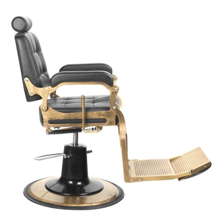 Kappersstoel Barberchair Gabbiano Boss Zwart