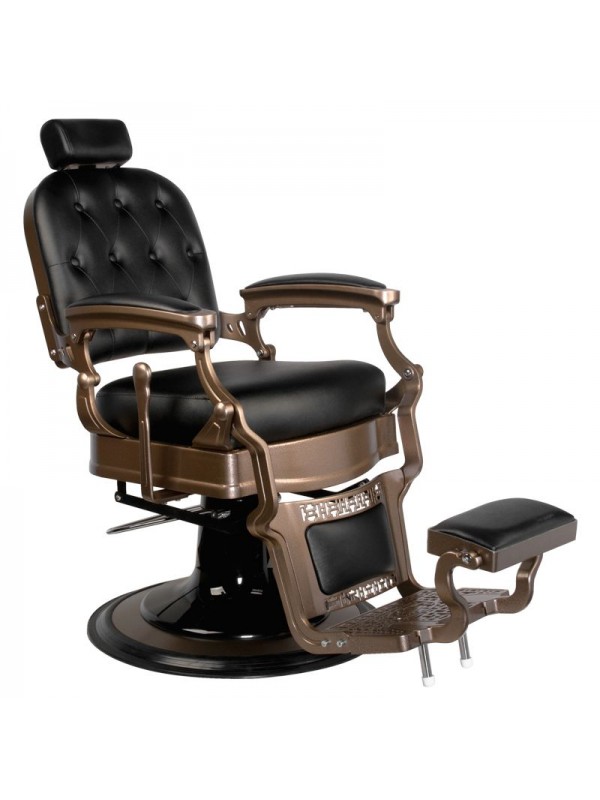 Kappersstoel Barberchair Gabbiano Old Ernesto Zwart