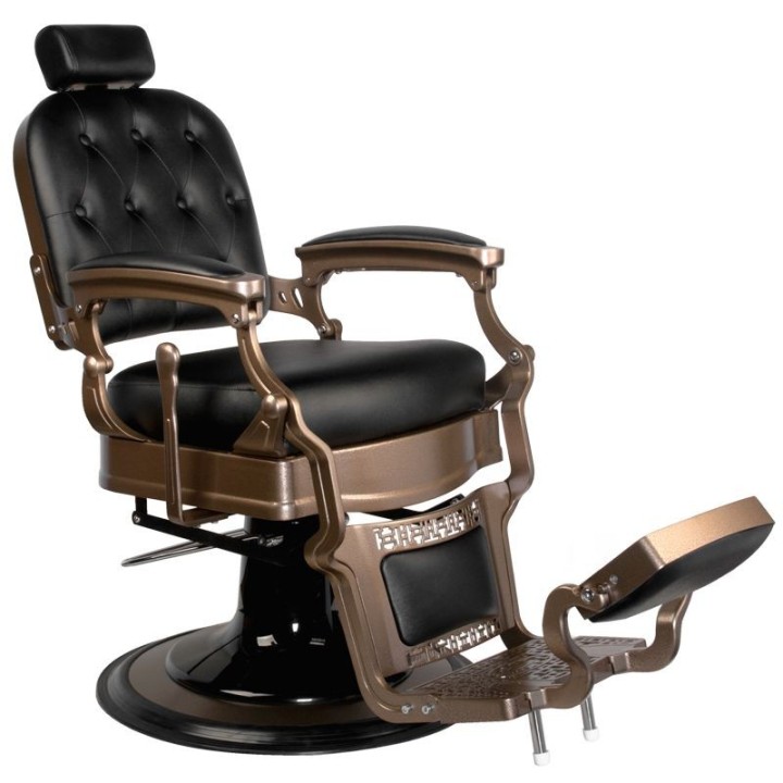 Kappersstoel Barberchair Gabbiano Old Ernesto Zwart
