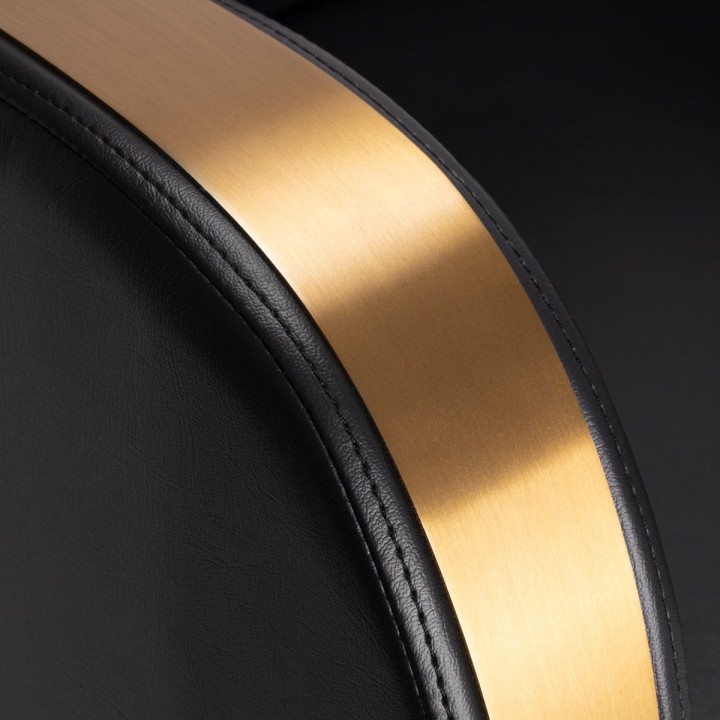 Kappersstoel Gabbiano Malaga Goud Zwart
