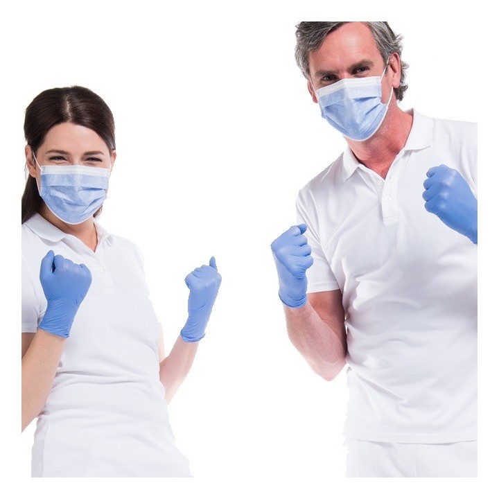 Comforties mondmaskers 3-laags Type IIR Violetblauw 50 stuks