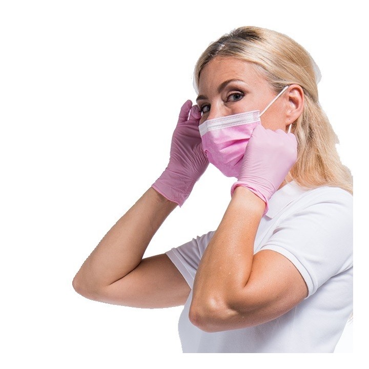 Comforties mondmaskers 3-laags Type IIR Roze 50 stuks
