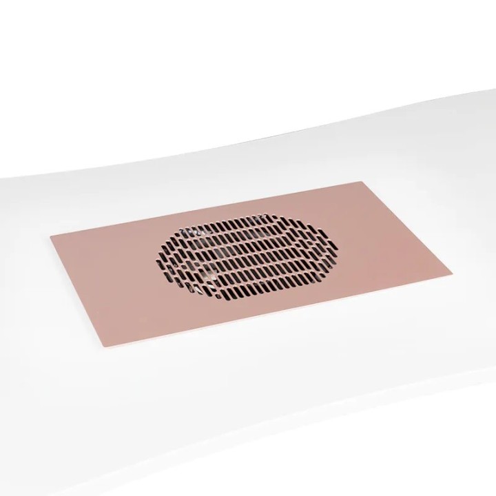 Inbouw stofafzuiging voor nageltafel roségoud