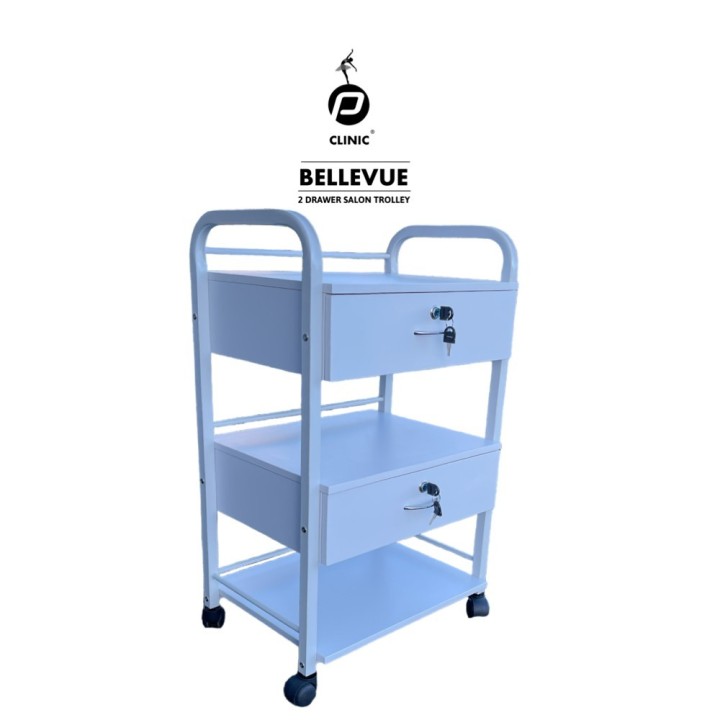 PClinic Trolley Bellevue met 2 laden + 1 plateau’s