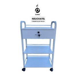 P Clinic Trolley Neuchatel met 1 lade + 2 plateau’s