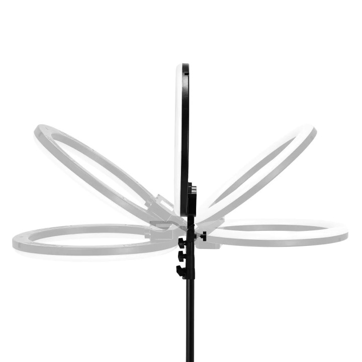 GLOW Ringlamp 18" bsc met Statief 45W