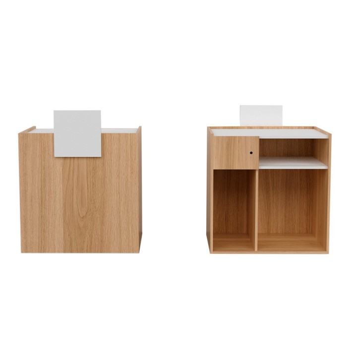 Ontvangstbalie Manaaki oak deco white