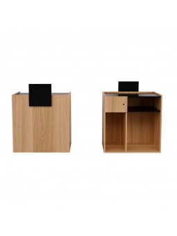 Ontvangstbalie Yego oak deco black