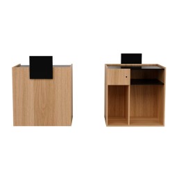 Ontvangstbalie Yego oak deco black