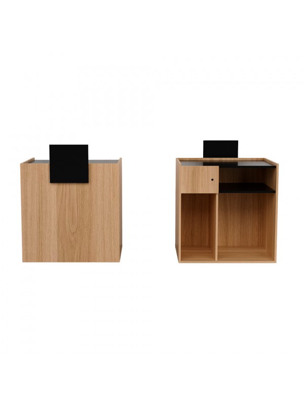 Ontvangstbalie Yego oak deco black