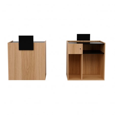 Ontvangstbalie Yego oak deco black