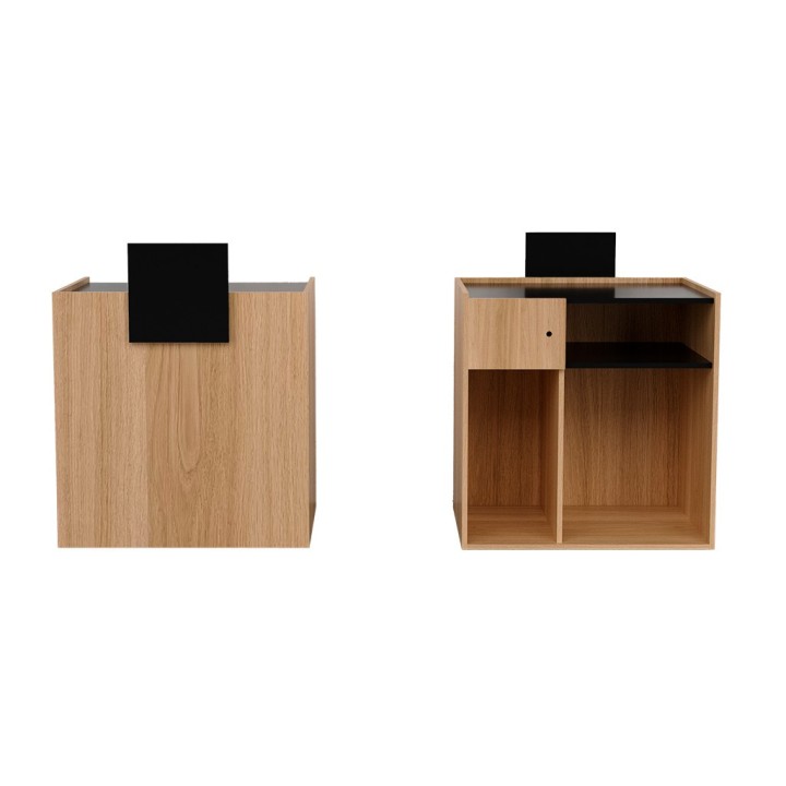 Ontvangstbalie Yego oak deco black
