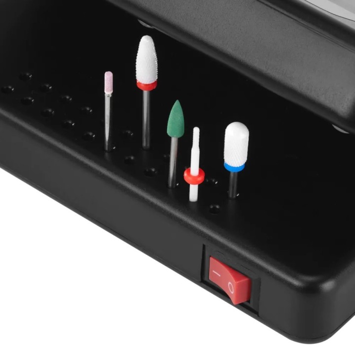 Nagelfrees OCHO TECHNIC 65W zwart + frezenset