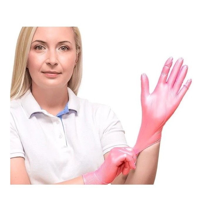 Comforties Soft Nitril Glamour Handschoenen Pink