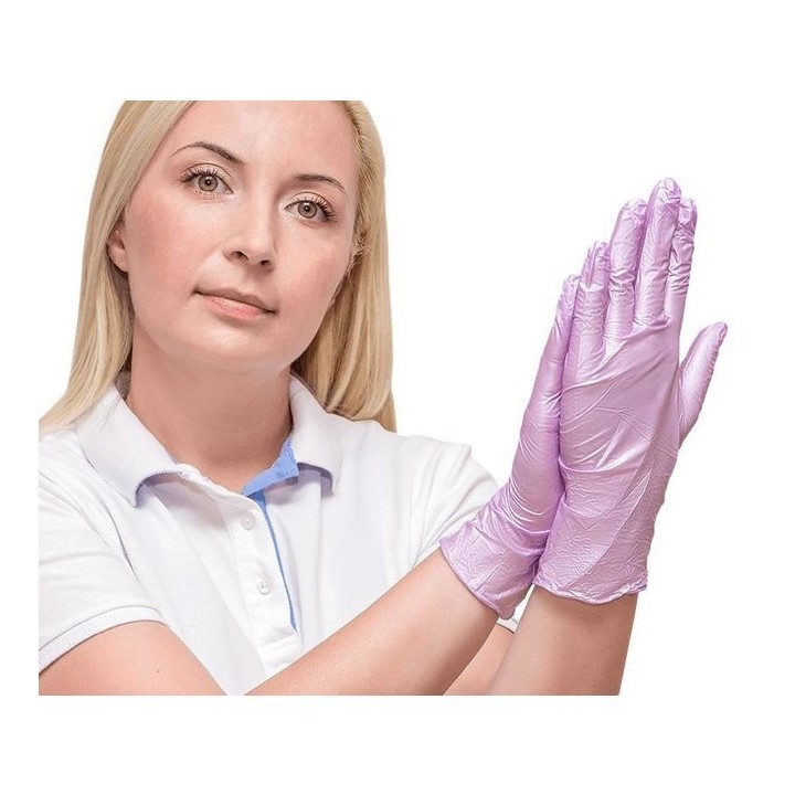 Comforties Soft Nitril Glamour Handschoenen Lila 100 st