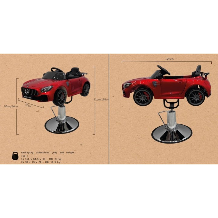 Kappersstoel Kind Weelko Wag Sportscar